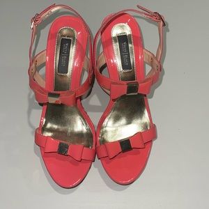 WHBM Strappy Wedge Sandals Size 7.5